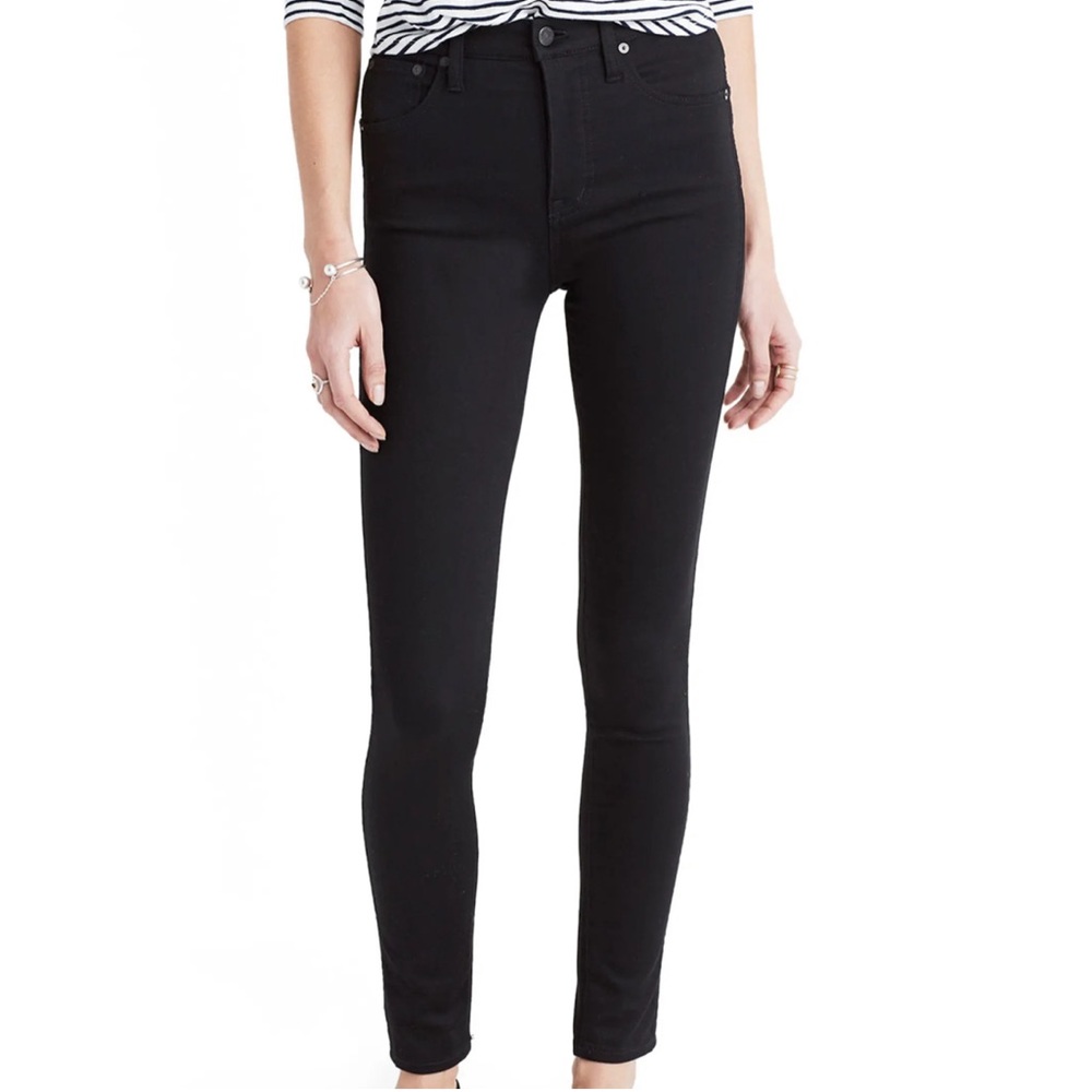 NEW Madewell 10" High-Rise Skinny Jeans Black